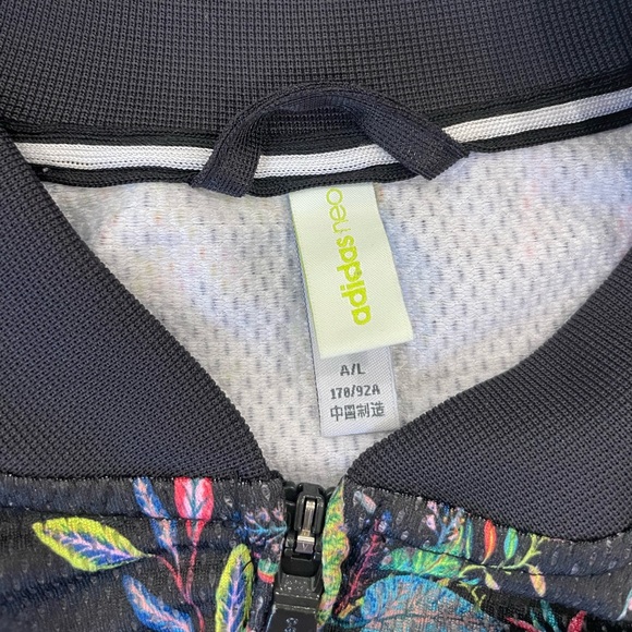 Adidas Floral Neo Jacket, Sz L - Picture 5 of 11